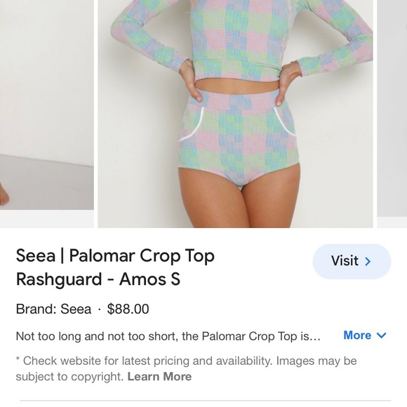 Seea palomar swim rasshguard top and bottom size small - Picture 7 of 9